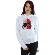 Sweat-shirt Disney The Last Jedi Stormtrooper Red Cubist Helmet