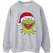 Sweat-shirt Disney Muppets Kermit Christmas Head