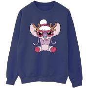 Sweat-shirt Disney Lilo Stitch Angel Reindeer