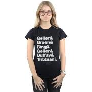 T-shirt Friends Surnames Text