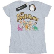 T-shirt The Flintstones Group Distressed