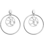 Boucles oreilles Les Georgettes Boucles d'oreilles Reptile argentées 1...