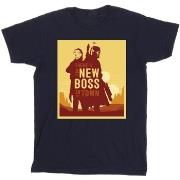 T-shirt enfant Disney The Book Of Boba Fett New Boss Sun Silhouette