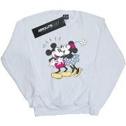 Sweat-shirt Disney Mickey And Minnie Mouse Kiss