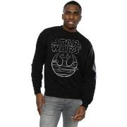 Sweat-shirt Disney The Last Jedi Resistance Logo Metallic