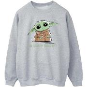 Sweat-shirt Disney The Mandalorian Grogu Snacks Meme