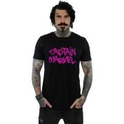 T-shirt Marvel Captain Spray Text