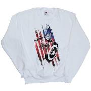 Sweat-shirt Marvel Avengers Captain America Streaks