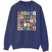 Sweat-shirt Dessins Animés Grid Squares