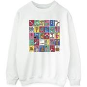 Sweat-shirt Dessins Animés Grid Squares