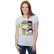 T-shirt Dc Comics Chibi Super Friends Dance