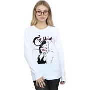 Sweat-shirt Disney Cruella De Vil Evil Smile