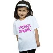 T-shirt enfant Marvel Captain Spray Text