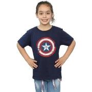 T-shirt enfant Marvel Captain America Civil War Distressed Shield