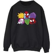 Sweat-shirt Marvel Spidey And His Amazing Friends Faces