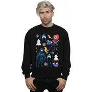 Sweat-shirt Marvel Black Panther And Black Widow Christmas Day