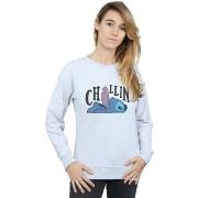 Sweat-shirt Disney Lilo And Stitch Chillin