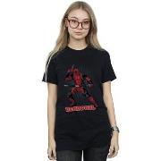 T-shirt Marvel Deadpool Gun Sword Burst