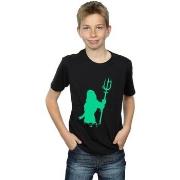 T-shirt enfant Dc Comics Aquaman Aqua Silhouette