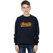 Sweat-shirt enfant Marvel Avengers Infinity War Orange Logo