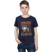 T-shirt enfant Dc Comics Chibi Catwoman Santa Claws