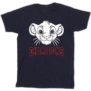 T-shirt enfant Disney The Lion King Simba Face Champion