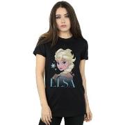 T-shirt Disney Frozen Elsa Snowflake Portrait