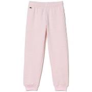 Pantalon enfant Lacoste PANTALON DE SURVÊTEMENT COLOR BLOCK ROSE CLAIR...