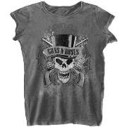 T-shirt Guns N Roses Faded Skull