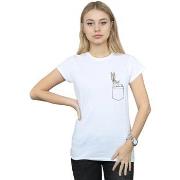 T-shirt Dessins Animés Bugs Bunny Faux Pocket