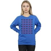 Sweat-shirt Disney Mickey And Minnie Christmas Hearts