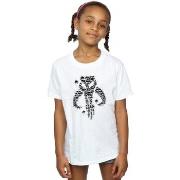 T-shirt enfant Disney The Mandalorian Blaster Skull