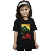 T-shirt enfant Marvel Red Hulk Vs Green Hulk