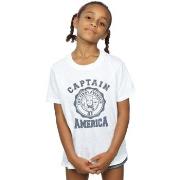 T-shirt enfant Marvel Captain America Collegiate