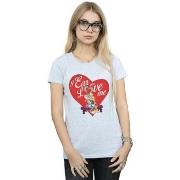 T-shirt Dessins Animés Bugs Bunny And Lola Valentine's Day Love Me