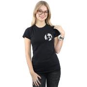 T-shirt Dessins Animés Bugs Bunny Silhouette Breast Print