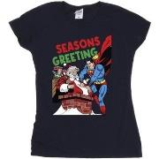 T-shirt Dc Comics Superman Santa Comic