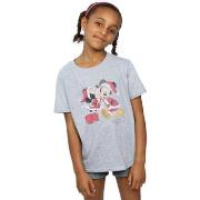 T-shirt enfant Disney Mickey And Minnie Christmas Kiss