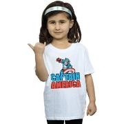 T-shirt enfant Marvel Captain America Pixelated