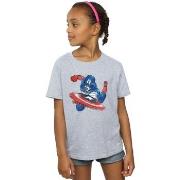 T-shirt enfant Marvel Avengers Captain America Spray