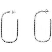 Boucles oreilles Orusbijoux Boucles D'oreilles Tube En Argent Forme Ov...