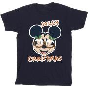 T-shirt enfant Disney Mickey Mouse Jolly Christmas Glasses