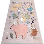 Tapis Rugsx Tapis FUN Forester pour enfants, animaux, forêt 240x330 cm