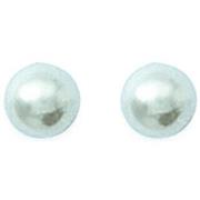 Boucles oreilles Brillaxis Boucles d'oreilles perles blanches 5mm