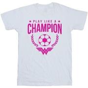 T-shirt enfant Dc Comics Wonder Woman Play Like A Champion