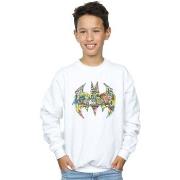 Sweat-shirt enfant Dc Comics Batman Batgirl Logo Collage