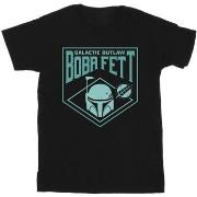 T-shirt Disney The Book Of Boba Fett Galactic Helm Chest