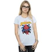 T-shirt Marvel Spider-Man Web Shooting Emblem Logo