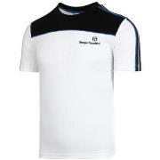 T-shirt Sergio Tacchini T-SHIRT LISTA PL BLANC BLEU