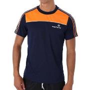 T-shirt Sergio Tacchini T-SHIRT LISTA PL BLEU MARINE ET ORANGE